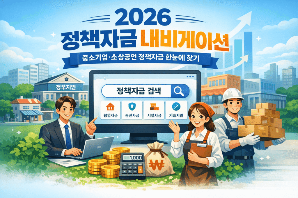 정책자금 내비게이션 이미지