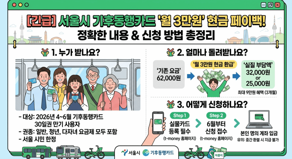 서울시 기후동행카드 할인 이미지